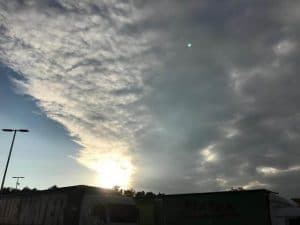 Aufzug der Kaltfront am 22,10.2018 mit Altocumulus Wolken.