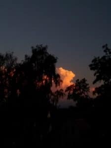 Cumulonimbus im Abendlicht