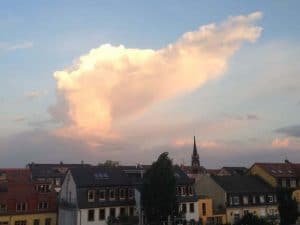 Gewitterwolke über Dresden