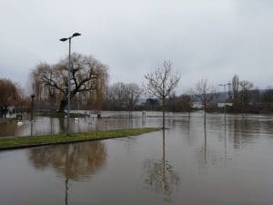 Hochwasser am Main im Februar 2021