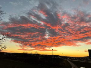 Mega Sonnenuntergang an Silvester 2021