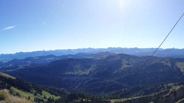 Ein herrliches Panorama bei Föhn im Allgäu Föhn im Allgäu bei milden Temperaturen